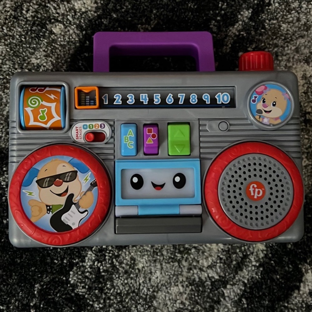 Fisher-Price Laugh & Learn Busy Boombox Baby Kids Toy